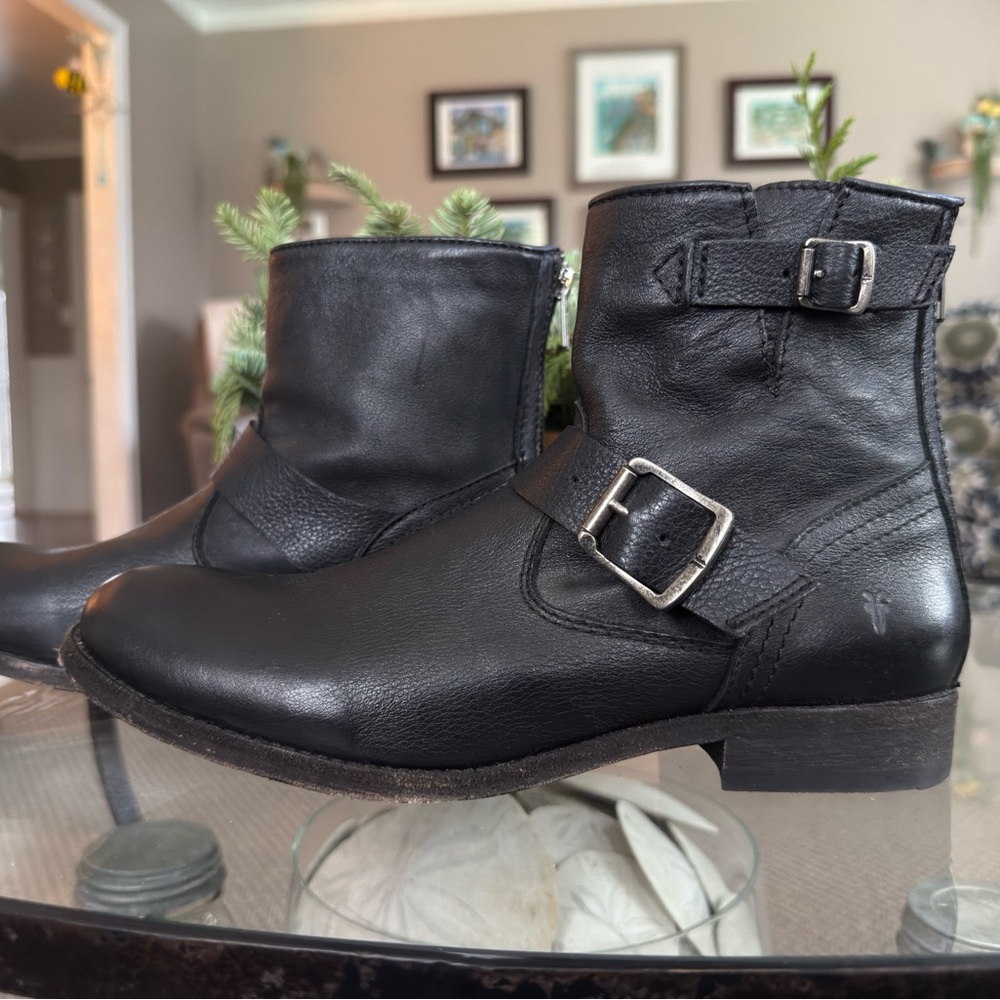 Frye • Leather Moto Boot